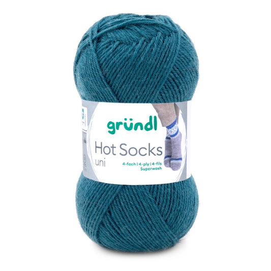 Hot Socks UNI 50 /Gründl/ 4-ply sock yarn 50g #59 "Mercerized Denim"