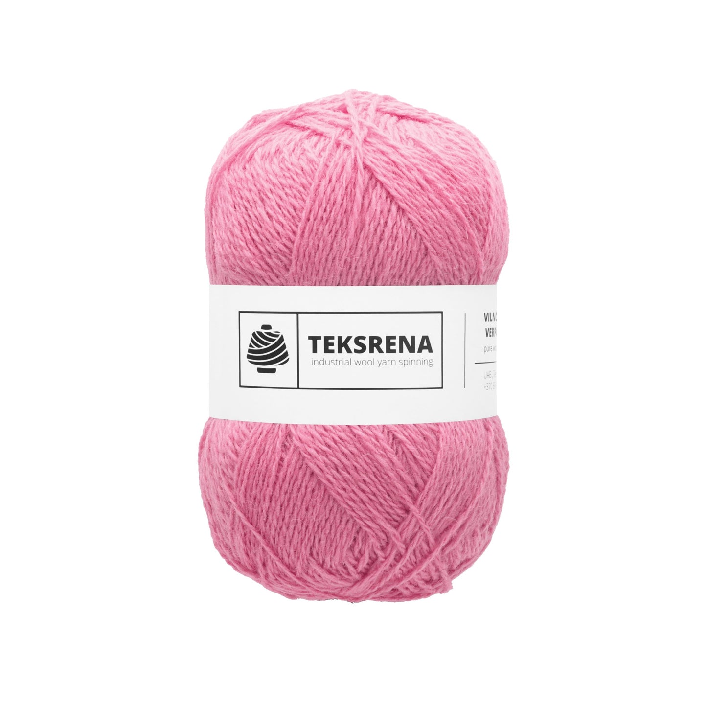 Nm 7/2 100% vilna /Teksrena/ #106 "Rozā"