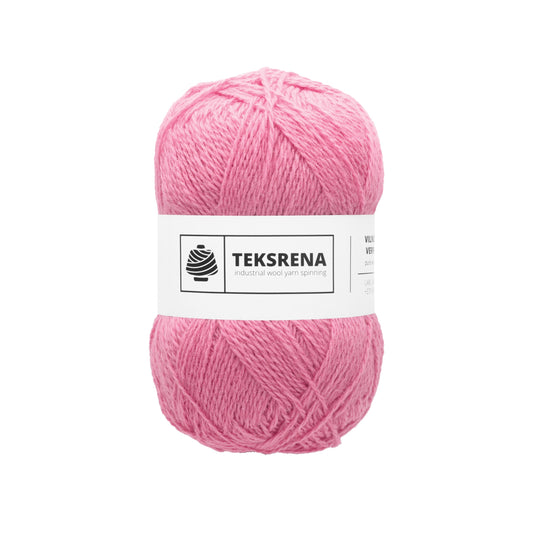 Nm 7/2 100% vilna /Teksrena/ #106 "Rozā"