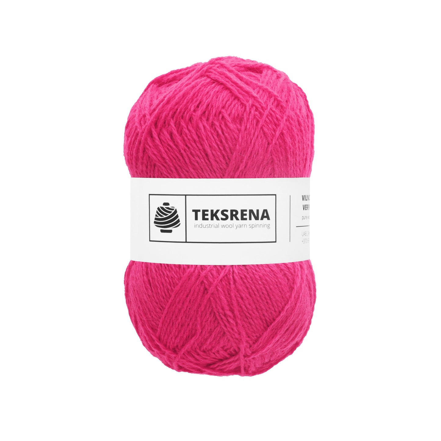 Nm 7/2 100% vilna /Teksrena/ #107 "Spilgti rozā"