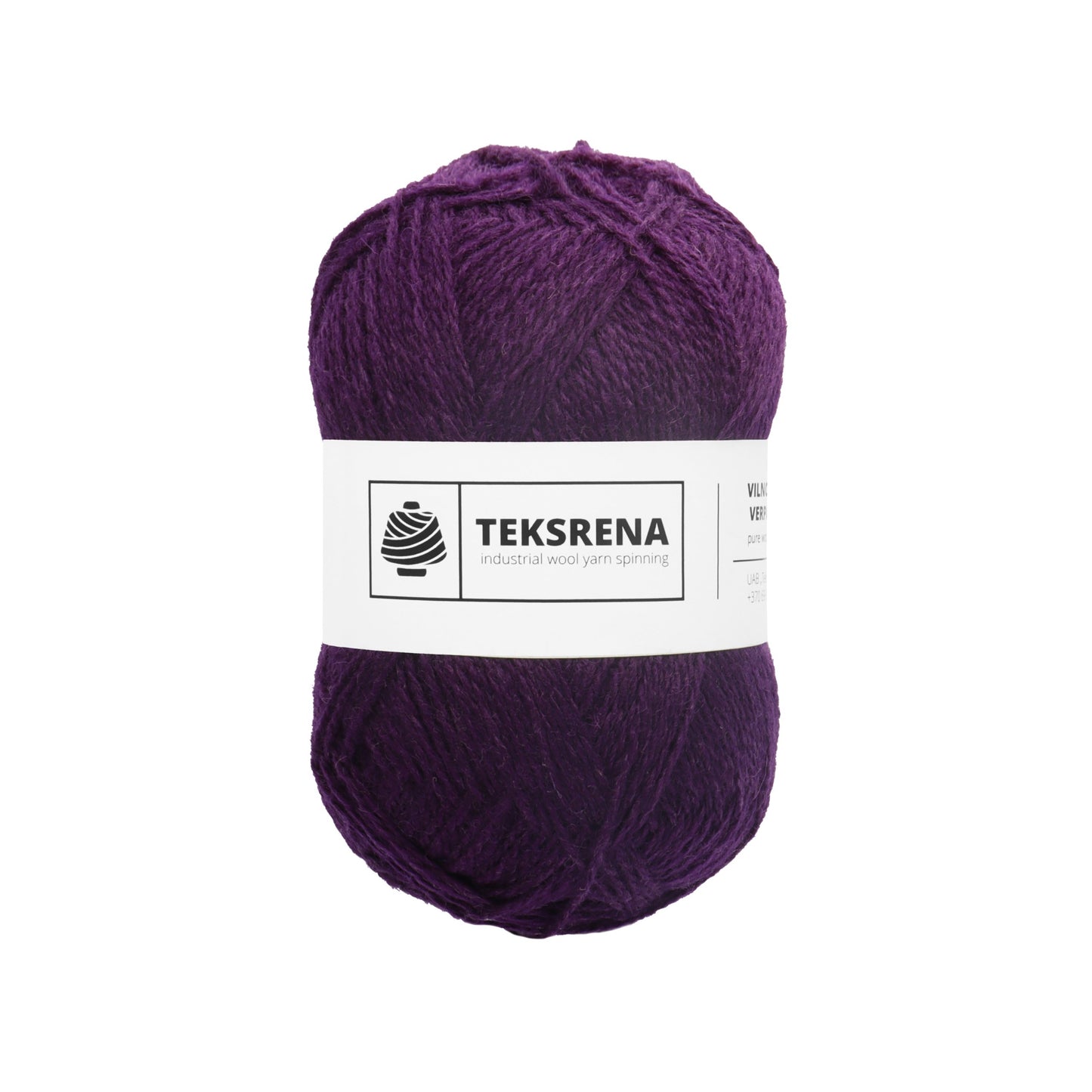 Nm 7/2 100% vilna /Teksrena/ #109 "Tumši violets"