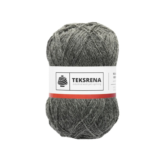 TEKSRENA 100% vilna NM 7/2 100g #206 "Pelēks" / 10 gab. iepakojums