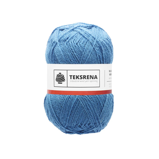 TEKSRENA 100% vilna NM 7/2 100g #243 "Zils" / 10 gab. iepakojums