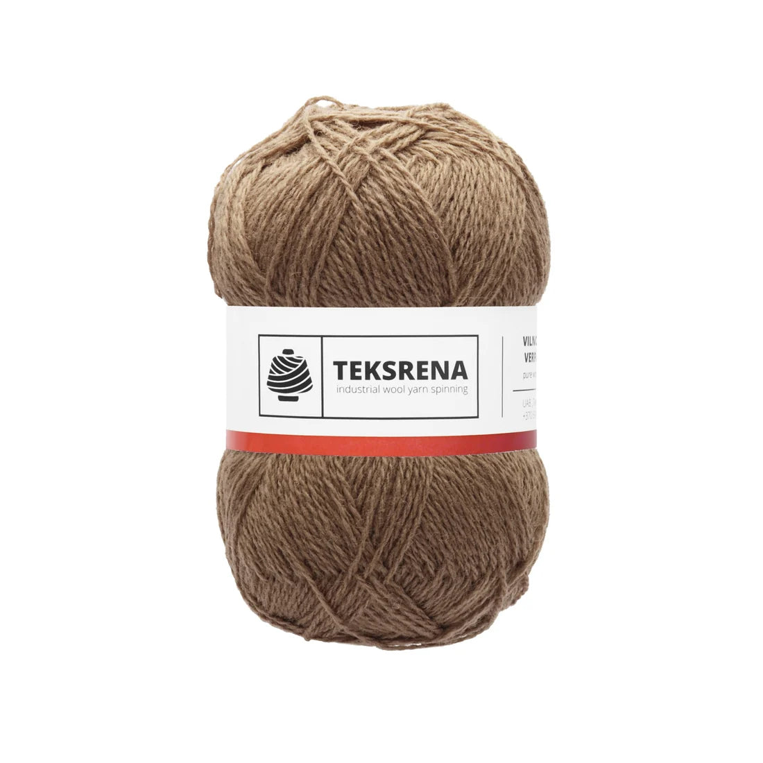 TEKSRENA 100% vilna NM 7/2 100g #264 "Kafija ar pienu" / 10 gab. iepakojums