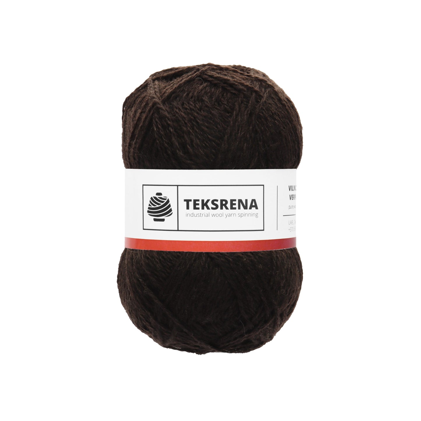 TEKSRENA 100% vilna NM 7/2 100g #269 "Ļoti tumši brūns"