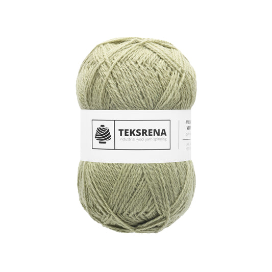 TEKSRENA 100% vilna NM 7/2 100g #325 "Blāvi zaļš"