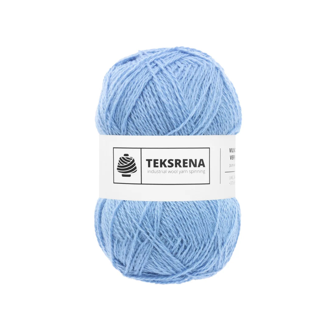 TEKSRENA 100% vilna NM 7/2 100g #430 "Mazuļu zils" / 10 gab. iepakojums