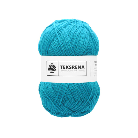 Nm 7/2 100% vilna /Teksrena/ #437 "Tirkīzzils"