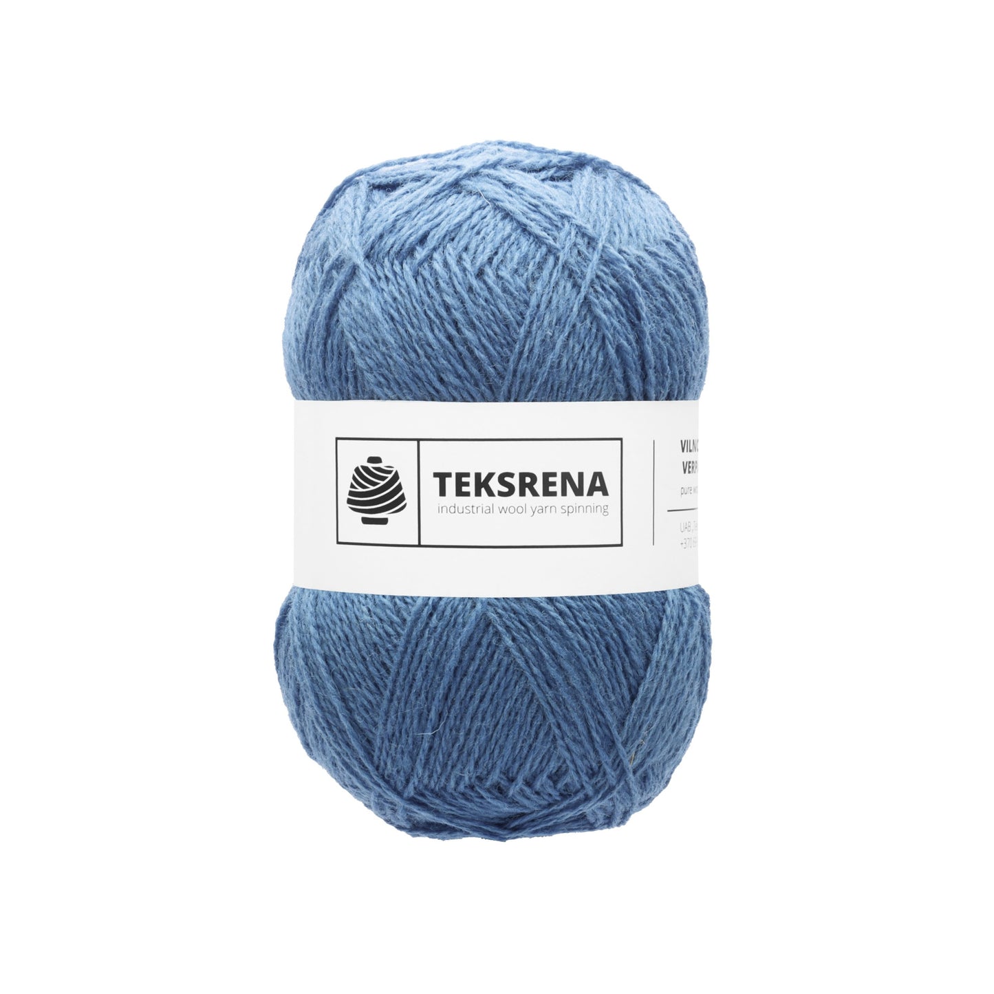 TEKSRENA 100% vilna NM 7/2 100g #438 "Gaiši zils II"