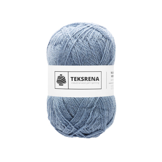 TEKSRENA 100% vilna NM 7/2 100g #440 "Gaišs džinss"