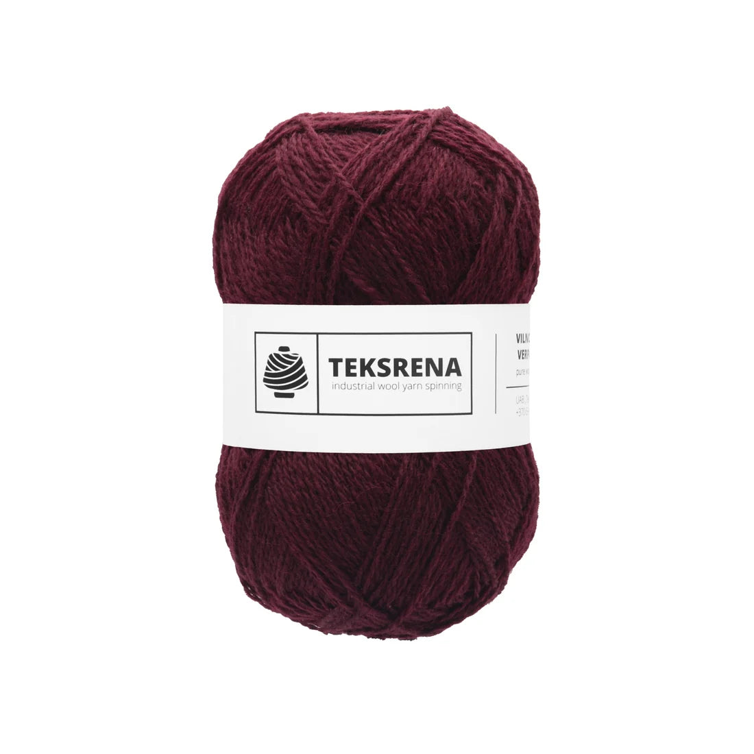 TEKSRENA 100% vilna NM 7/2 100g #575 "Burgundijs" / 10 gab. iepakojums