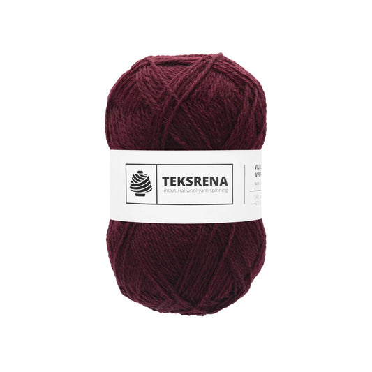TEKSRENA 100% vilna NM 7/2 100g #575 "Burgundijs" / 10 gab. iepakojums