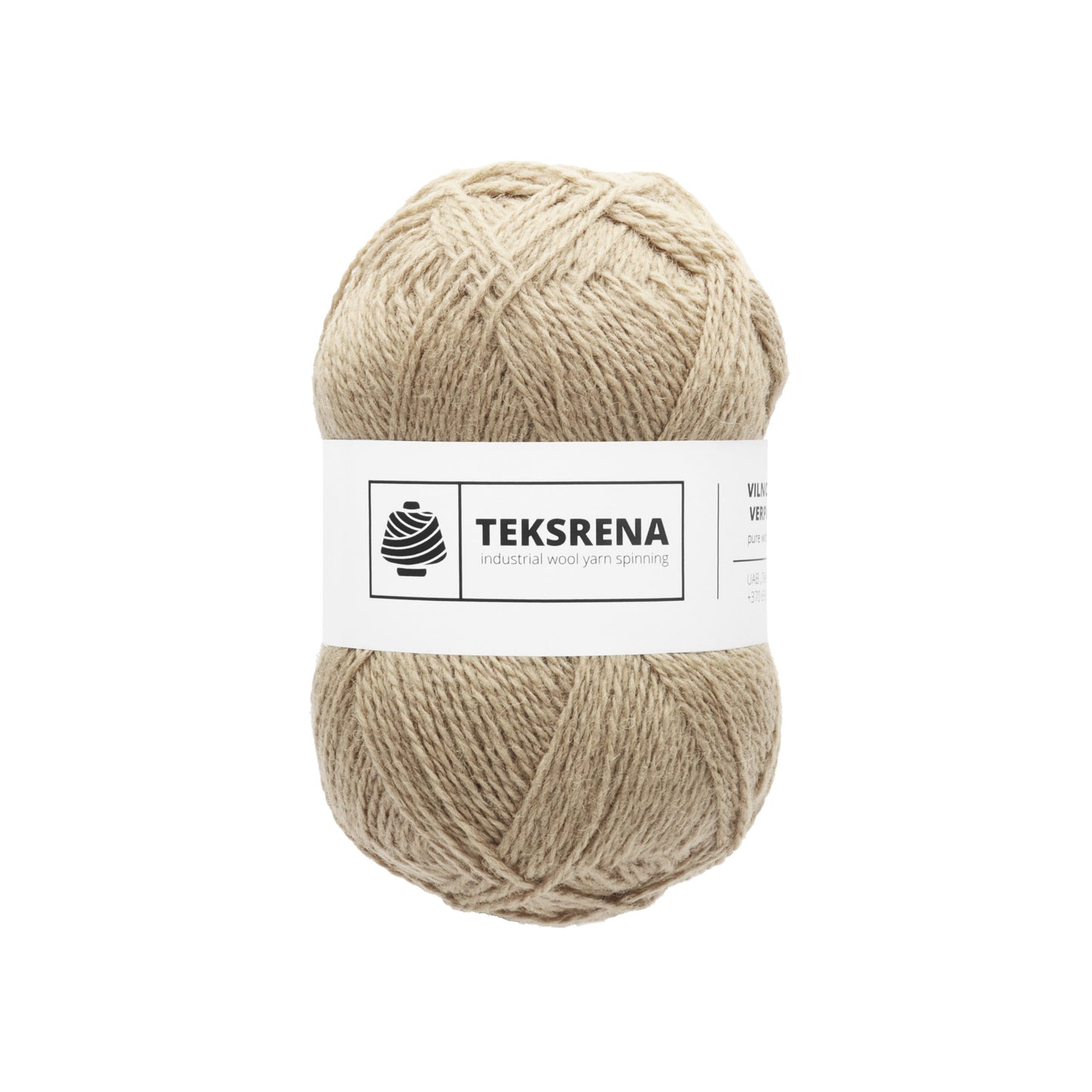 Nm 9/2/ 100% merino vilna /Teksrena 100g #650 "Bēši brūngans"