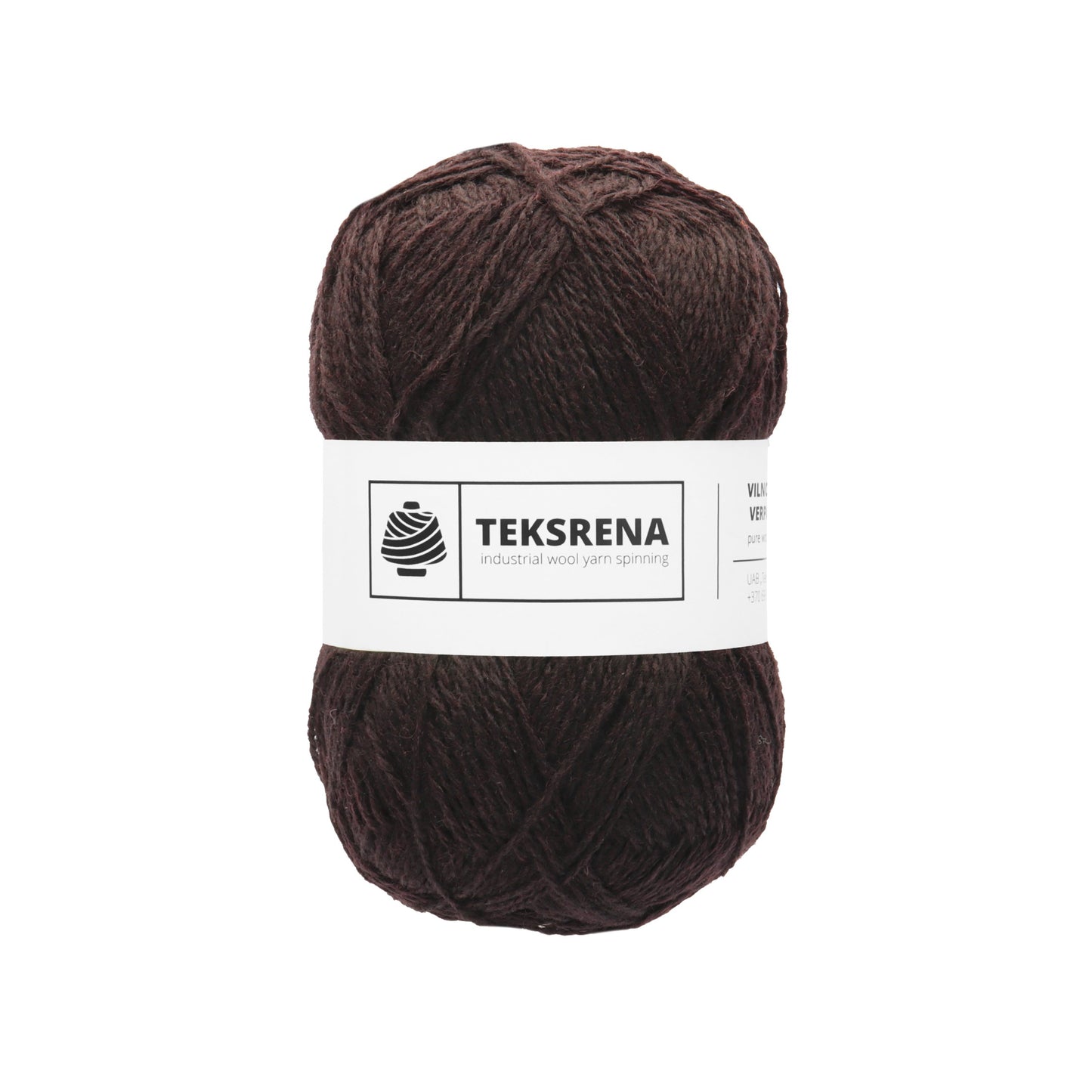 TEKSRENA 100% vilna NM 7/2 100g #695 "Tumši brūns III"