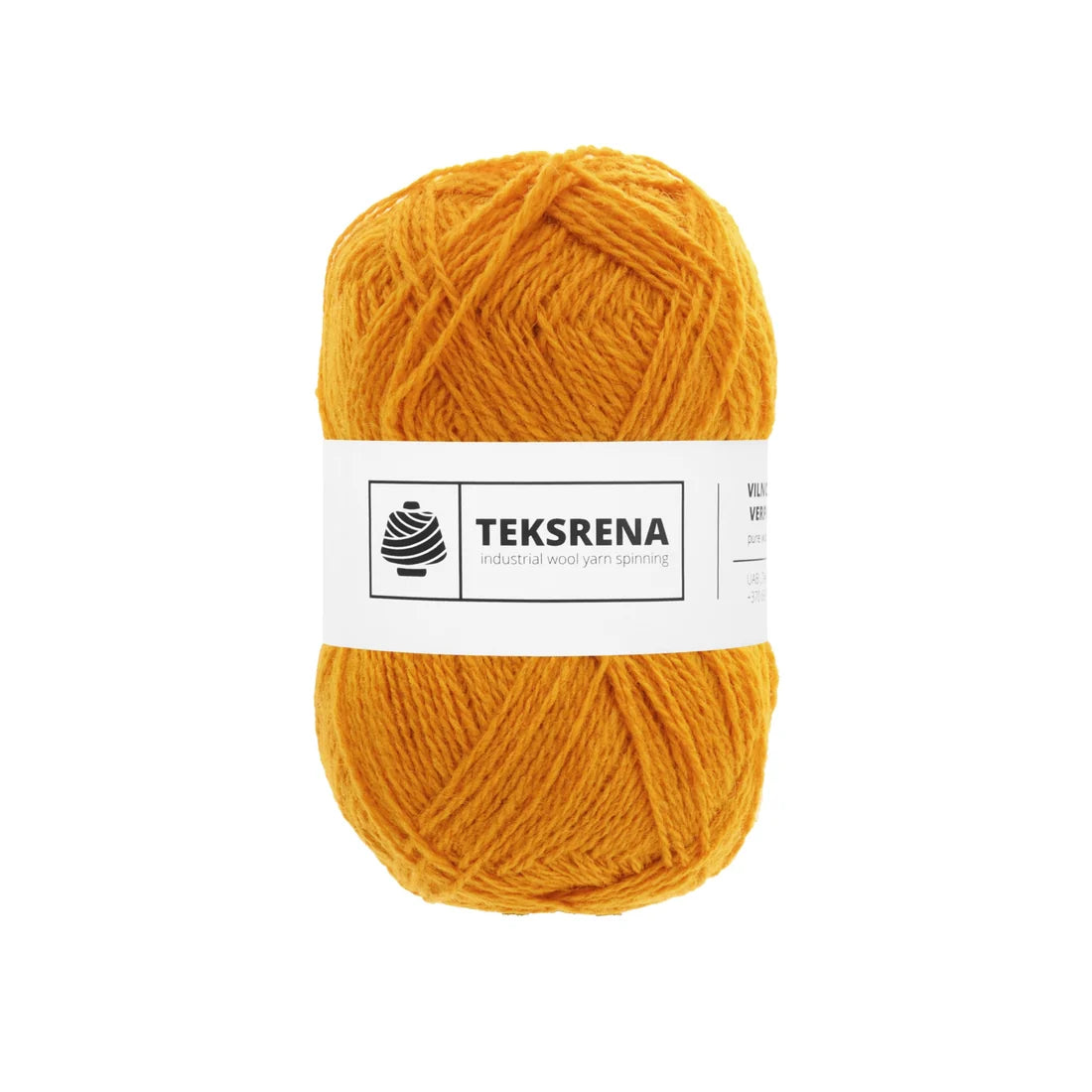 TEKSRENA 100% vilna NM 7/2 100g #740 "Ķirbis" / 10 gab. iepakojums