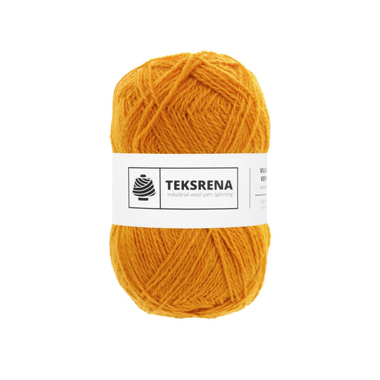 TEKSRENA 100% vilna NM 7/2 100g #740 "Ķirbis" / 10 gab. iepakojums