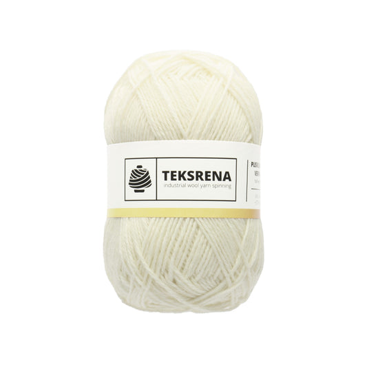 TEKSRENA 50% vilna NM 7/3 100g #10 "Balts"