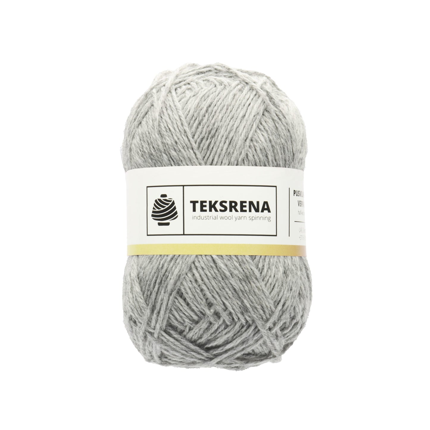 TEKSRENA 50% vilna NM 7/3 100g #22 "Gaiši pelēks"
