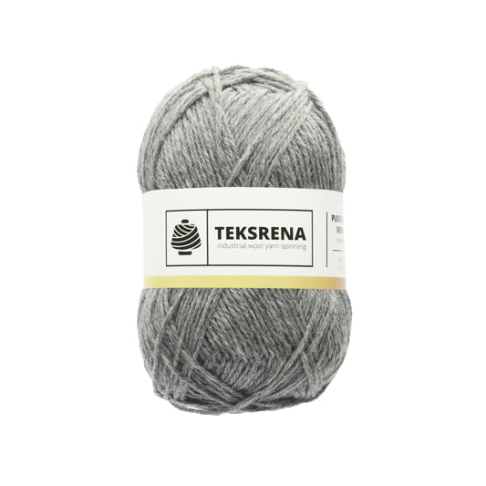 TEKSRENA 50% vilna NM 7/3 100g #23 "Pelēks"