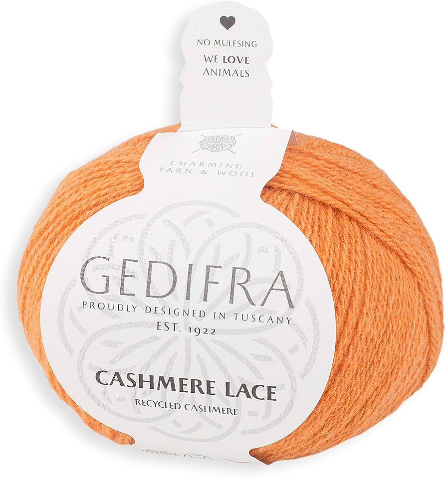 Cashmere Lace /Gedifra/ 25g #02804 "Oranžs"