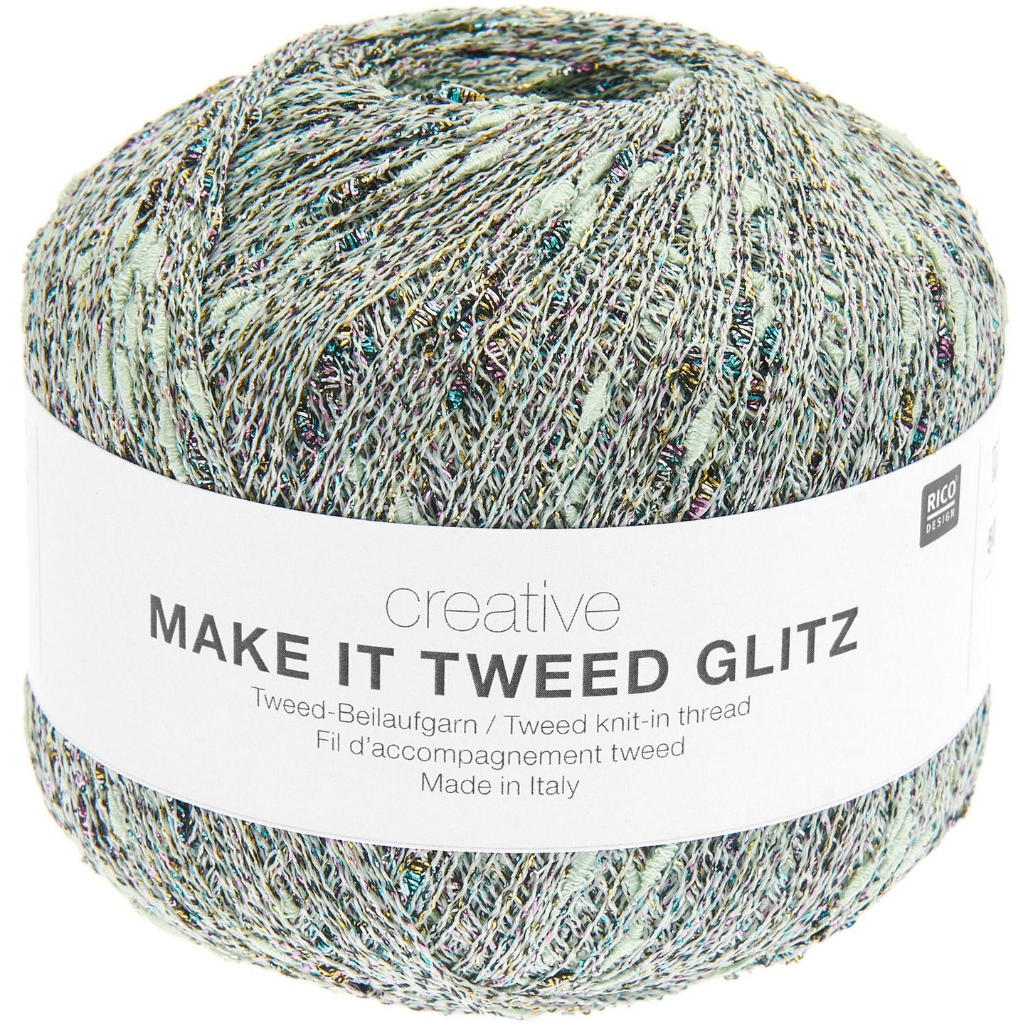 Make It Tweed GLITZ /Rico Design Creative/ 50g #005 Piparmētra