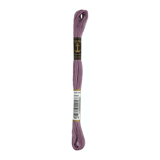 Embroidery thread Anchor Mouline, 100% cotton, 8m, #00871
