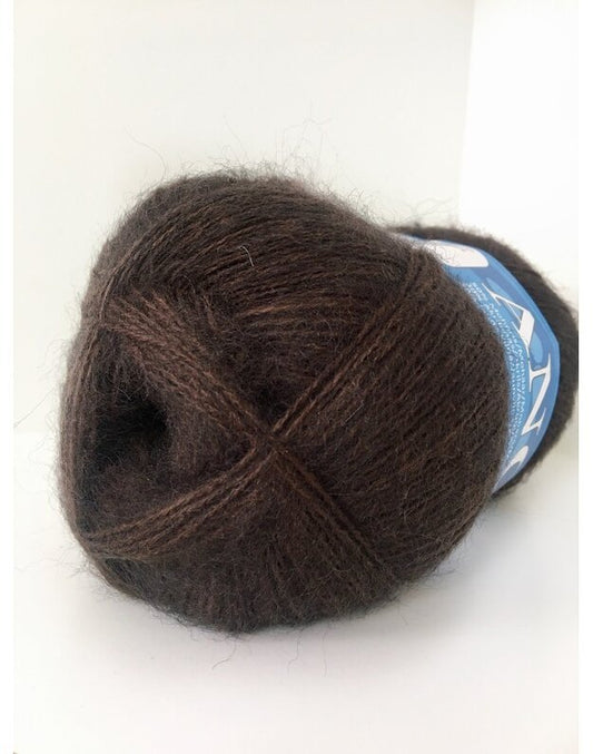 Angora 2 /Midara/ 100g #890 "Tumši brūns"