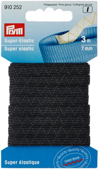 Rubber 7mm/ 3m - Black