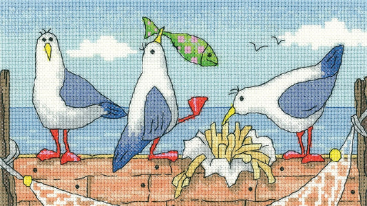 BY THE SEA - izšūšanas komplekts /Heritage Crafts/  20 x 11 cm