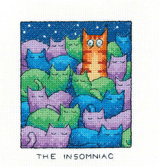 THE INSOMNIAC - izšūšanas komplekts /Heritage Crafts/  9 x 11.5 cm