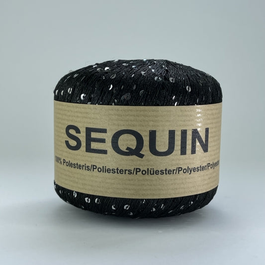 Sequin /Midara/ #941 "Melns-sudrabs"