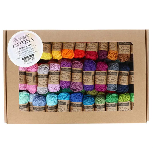 Catona /Scheepjes/ color selection 109 colors x 10g - 1 pack