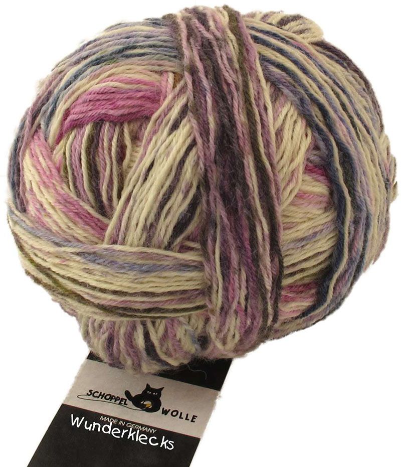 Wunderklecks /Schoppel/ 100g #2140 "Vecā ragana" 4-diegu zeķu dzija, ar bioloģiski noārdāmu poliesteru