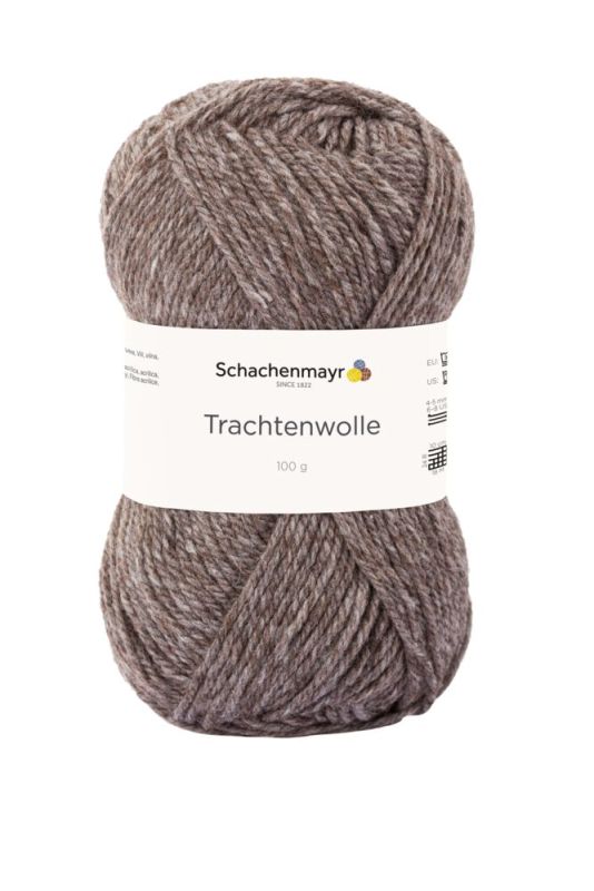 Trachtenwolle/ Schachenmayr/ 100g #00012 "Koksnes merserizēts" - Noliktavas izpārdošana!