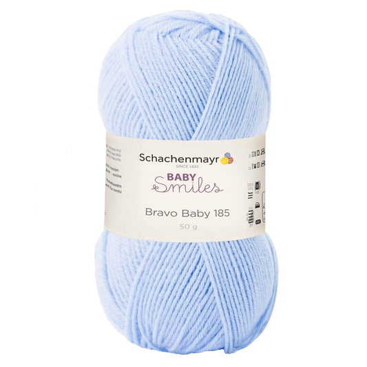 Bravo Baby 185 /Schachenmayr/ 50g #01054 "Gaiši zils"
