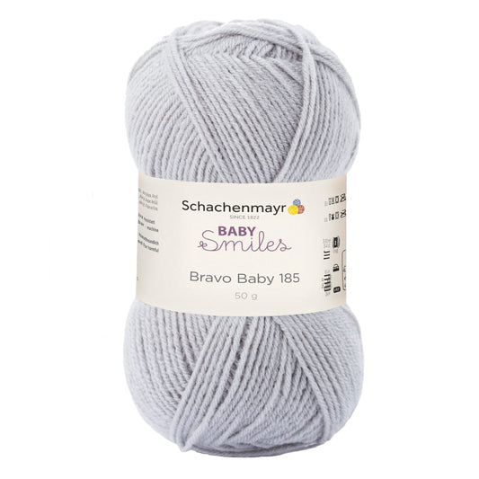 Bravo Baby 185 /Schachenmayr/ 50g #01090 "Gaiši pelēks"