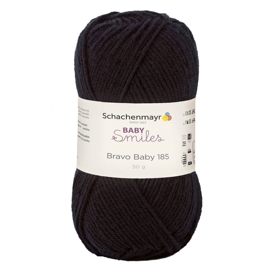Bravo Baby 185 /Schachenmayr/ 50g #01099 "Melns"