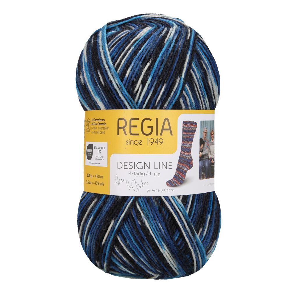 Regia 4-diegu Design Line by Arne & Carlos 100g #03891 "Breivikbotn krāsas"