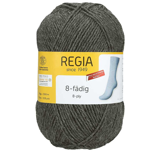 Regia 8-diegu Uni 150g #00044 "Raibi vidēji pelēks"