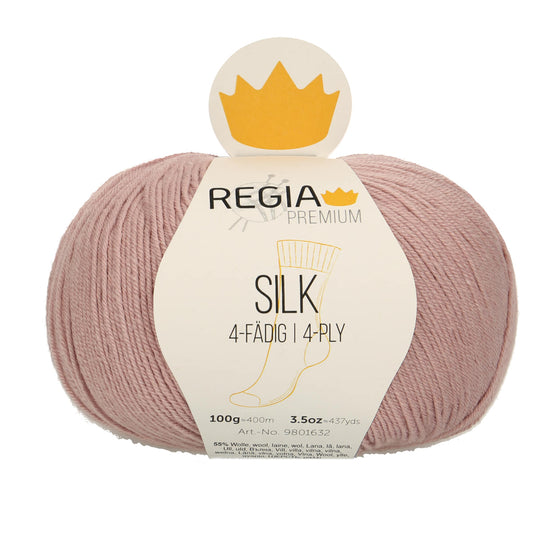 Regia Premium 4-diegu Silk 100g #00031 "Rozā"