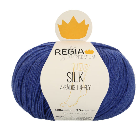 Regia Premium 4-diegu Silk 100g #00056 "Jūras zils"