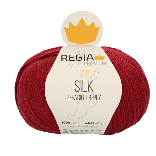 Regia Premium 4-diegu Silk 100g #00080 "Rožu sarkans"