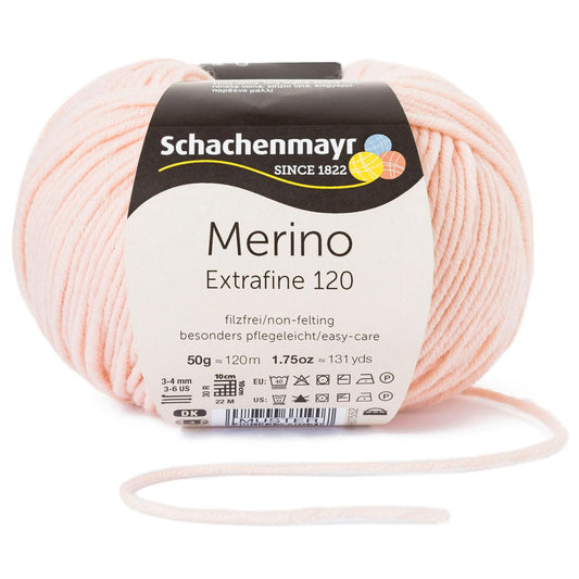Merino Extrafine 120 /Schachenmayr/ 50g #00124 "Krāsa"