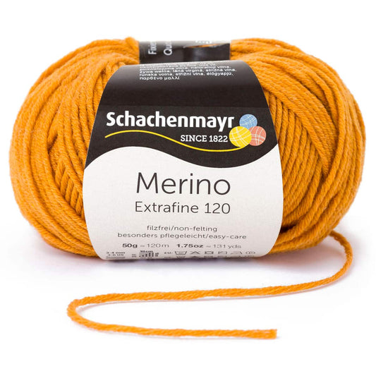 Merino Extrafine 120 /Schachenmayr/ 50g #00126 "Merserizēts zelts"