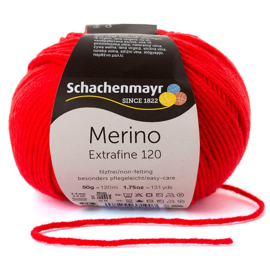 Merino Extrafine 120 /Schachenmayr/ 50g #00131 "Ķirsis"