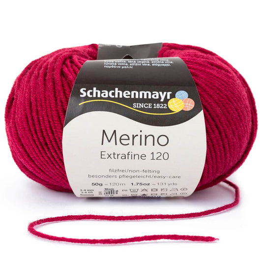 Merino Extrafine 120 /Schachenmayr/ 50g #00132 "Burgundietis"