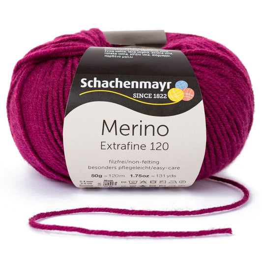 Merino Extrafine 120 /Schachenmayr/ 50g #00133 "Bordo"