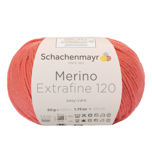 Merino Extrafine 120 /Schachenmayr/ 50g #00134 "Korallis"