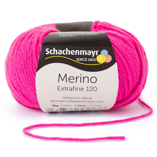 Merino Extrafine 120 /Schachenmayr/ 50g #00137 "Rozā"
