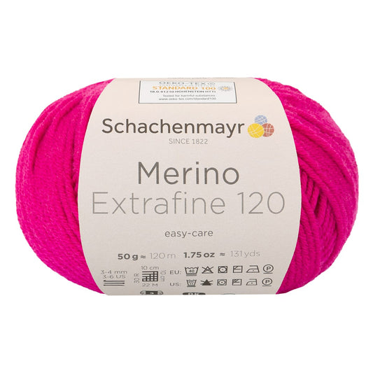 Merino Extrafine 120 /Schachenmayr/ 50g #00140 "Kardināls"